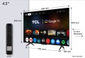 Televizor TCL 43" 43P7K QLED, Google TV Dolby Vision Dolby Atmos - 2840339