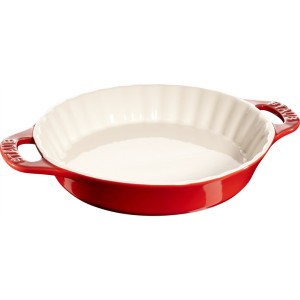 Okrągły półmisek ceramiczny do ciast Staub - 2 ltr, Czerwony