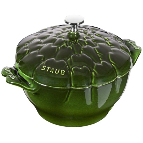 Garnek żeliwny okrągły karczoch Staub - 3 ltr, Zielony - 2830522