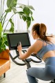 Rower stacjonarny, magnetyczny OVICX Q200X z ekranem dotykowym 15,6" TFT, WIFI bluetooth&app (WYPRZEDAŻ) - 2839173