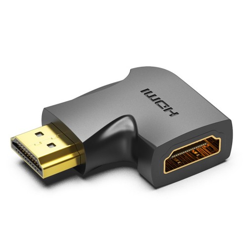 Adapter HDMI Vention 270 stopni męski na żeński pionowy płaski czarny - 2833642