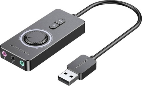 Zewnętrzna karta dźwiękowa z regulacją głośności Vention 1m USB 2.0 - 2842568