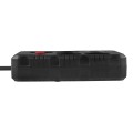 MACLEAN LISTWA ZASILAJĄCA, PRZEDŁUŻACZ 4 GNIAZDA + 3XUSB, 110-240V AC 50/60HZ, 2.1A MAX 2500W, 1,5M, CZARNA MCE392 B - 2835168
