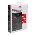MACLEAN LISTWA ZASILAJĄCA, PRZEDŁUŻACZ 4 GNIAZDA + 3XUSB, 110-240V AC 50/60HZ, 2.1A MAX 2500W, 1,5M, CZARNA MCE392 B - 2835171