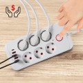 MACLEAN LISTWA ZASILAJĄCA, PRZEDŁUŻACZ 6 GNIAZD + 4XUSB, 110-240V AC 50/60HZ, 2.1A MAX 2500W, 3M, BIAŁA MCE391 W - 2835234