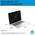 HP OmniBook 7 17-DC0073CL Ultra 7 258V 17.3"FHD Touch 32GB SSD1TB BT BLKB GeForce RTX 4050 6GB Win11 Silver (REPACK) 2Y - 2842807