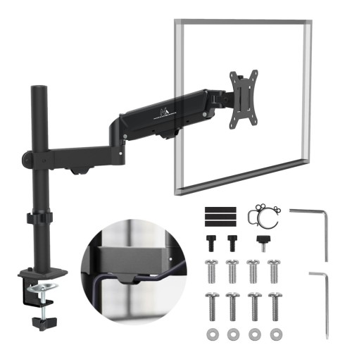 Uchwyt na monitor Maclean MC-135, sprężyna gazowa, 17"-32", 2-10kg, czarny - 2844512