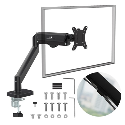 Uchwyt na monitor Maclean MC-133, sprężyna gazowa, 17"-32", 2-10kg, czarny - 2844525