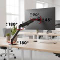 Uchwyt na monitor Maclean MC-133, sprężyna gazowa, 17"-32", 2-10kg, czarny - 2844538