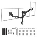 Uchwyt na 3 monitory Maclean MC-137, sprężyna gazowa, 17"-27", 2-8kg, czarny - 2844552
