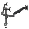 Uchwyt na 3 monitory Maclean MC-137, sprężyna gazowa, 17"-27", 2-8kg, czarny - 2844551