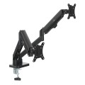 Uchwyt na 2 monitory Maclean MC-134, sprężyna gazowa, 17"-32", 2-10kg, czarny - 2844580