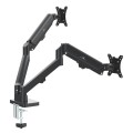 Uchwyt na 2 monitory Maclean MC-134, sprężyna gazowa, 17"-32", 2-10kg, czarny - 2844581
