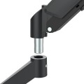 Uchwyt na 2 monitory Maclean MC-134, sprężyna gazowa, 17"-32", 2-10kg, czarny - 2844583