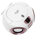 Radio Boombox CD MP3 USB Adler AD 1181 white copper - 2845904