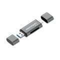 Czytnik kart SD / microSD Vention ze złączami USB 3.0 USB-C microSD szary - 2837106