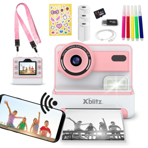 XBLITZ APARAT NATYCHMIASTOWY Z KAMERĄ FLASH PINK - 2848470