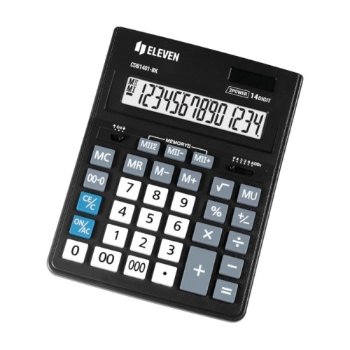 Eleven kalkulator biurowy CDB1401-BK czarny zastępuje Citizen - 2848615