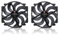 Wentylator NOCTUA 140mm NF-A14x25r G2 PWM Sx2 PP chromax black - 2848681