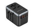 Uniwersalny adapter podróżny z ładowarką Vention 65W GaN 2x USB-A 2x USB-C czarny - 2849797