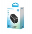 Uniwersalny adapter podróżny z ładowarką Vention 65W GaN 2x USB-A 2x USB-C czarny - 2849795