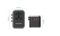 Uniwersalny adapter podróżny z ładowarką Vention 65W GaN 2x USB-A 2x USB-C czarny - 2849799