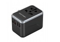 Uniwersalny adapter podróżny z ładowarką Vention 65W GaN 2x USB-A 2x USB-C czarny - 2849798