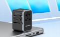 Uniwersalny adapter podróżny z ładowarką Vention 65W GaN 2x USB-A 2x USB-C czarny - 2849806
