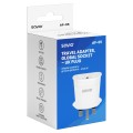 SAVIO ADAPTER PODRÓŻNY GNIAZDO GLOBALNE - WTYK UK AP-05 - 2849825