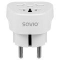 SAVIO ADAPTER PODRÓŻNY GNIAZDO GLOBALNE - WTYK EU AP-06 - 2849827