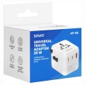 SAVIO UNIWERSALNY ADAPTER PODRÓŻNY 20W AP-08 - 2849840