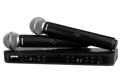 Shure BLX288E/SM58-H8E - System bezprzewodowy z odbiornikiem i mikrofonami - 2850682
