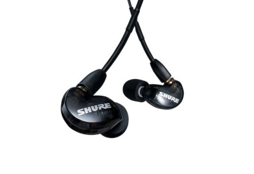 Shure SE215DYBK+UNI-EFS - Słuchawki douszne AONIC215 z pojedynczym przetwornikiem i kablem 3.5mm (czarne) (WYPRZEDAŻ) - 2850694