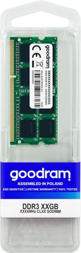 Pamięć GoodRam GR1333S364L9S/4G (DDR3 SO-DIMM; 1 x 4 GB; 1333 MHz; CL9) (WYPRZEDAŻ) - 2852193