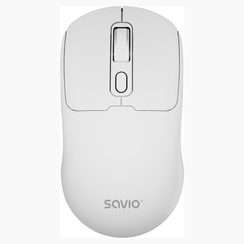SAVIO MYSZ BEZPRZEWODOWA BT 2.4 GHZ BIAŁA MB-05 - 2852292
