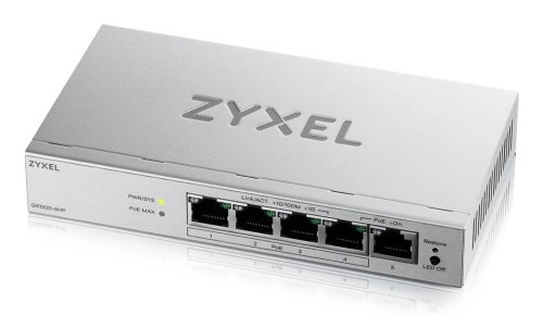 Switch Zyxel GS1200-5HP 5p v3 PoE (PoE+: 4;) 68W Managed Gigabit - 2853027