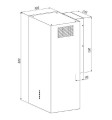 OKAP WK-12 CARMEN BIAŁY MAT T800 - LINIOWY LED - 2855289