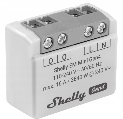 Inteligentny sterownik do pomiaru zużycia energii WiFi Shelly EM Mini Gen4 - 2856452