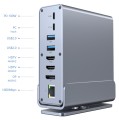 GEMBIRD MULTI ADAPTER USB TYP CF 15W1 (USB AF-PORTY V.2X2+V.3X3, TYP CF+HDMIX2+DISPLAYPORT+PD+CZYTNIK KART+GIGALAN+AUDIO SZAR - 2856460