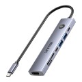 UNITEK HUB USB-C 7W1 PD 100W HDMI 2.0 Z PRZYCISKIEM ON/OFF - 2845991