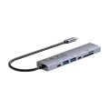 UNITEK HUB USB-C 7W1 PD 100W HDMI 2.0 Z PRZYCISKIEM ON/OFF - 2845993