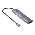 UNITEK HUB USB-C 7W1 PD 100W HDMI 2.0 Z PRZYCISKIEM ON/OFF - 2845995