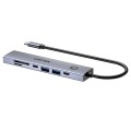 UNITEK HUB USB-C 7W1 PD 100W HDMI 2.0 Z PRZYCISKIEM ON/OFF - 2845994