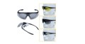Okulary strzeleckie Wosport Black - 3 wymienne wizjery, pasek - 2858475