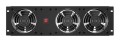 LANBERG PANEL WENTYLACYJNY PIONOWY 3U 19" DO SZAF RACK TRZY WENTYLATORY 230V CZARNY - 2858609