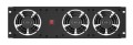 LANBERG PANEL WENTYLACYJNY PIONOWY 3U 19" DO SZAF RACK TRZY WENTYLATORY 230V CZARNY - 2858614