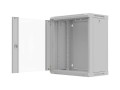 LANBERG SZAFA INSTALACYJNA RACK WISZĄCA 19" 12U 540X350 CZARNA SZARA PRZESZKLONE (FLAT PACK) - 2858648