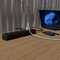 GEMBIRD LISTWA ZASILAJĄCA, PRZECIWPRZEPIĘCIOWA 5XSCHUKO + 2X USB, 1,5M, KOLOR CZARNY - 2860687