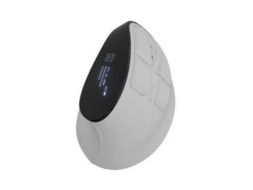 Mysz bezprzewodowa Natec Euphonie Pro wertykalna  BT 5.0 4000DPI cicha programowalna biała - 2874207