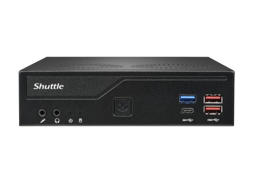 Shuttle DH770 komputer typu barebone Wielkość PC 1.35L Czarny Intel H770 LGA 1700 - 2876703